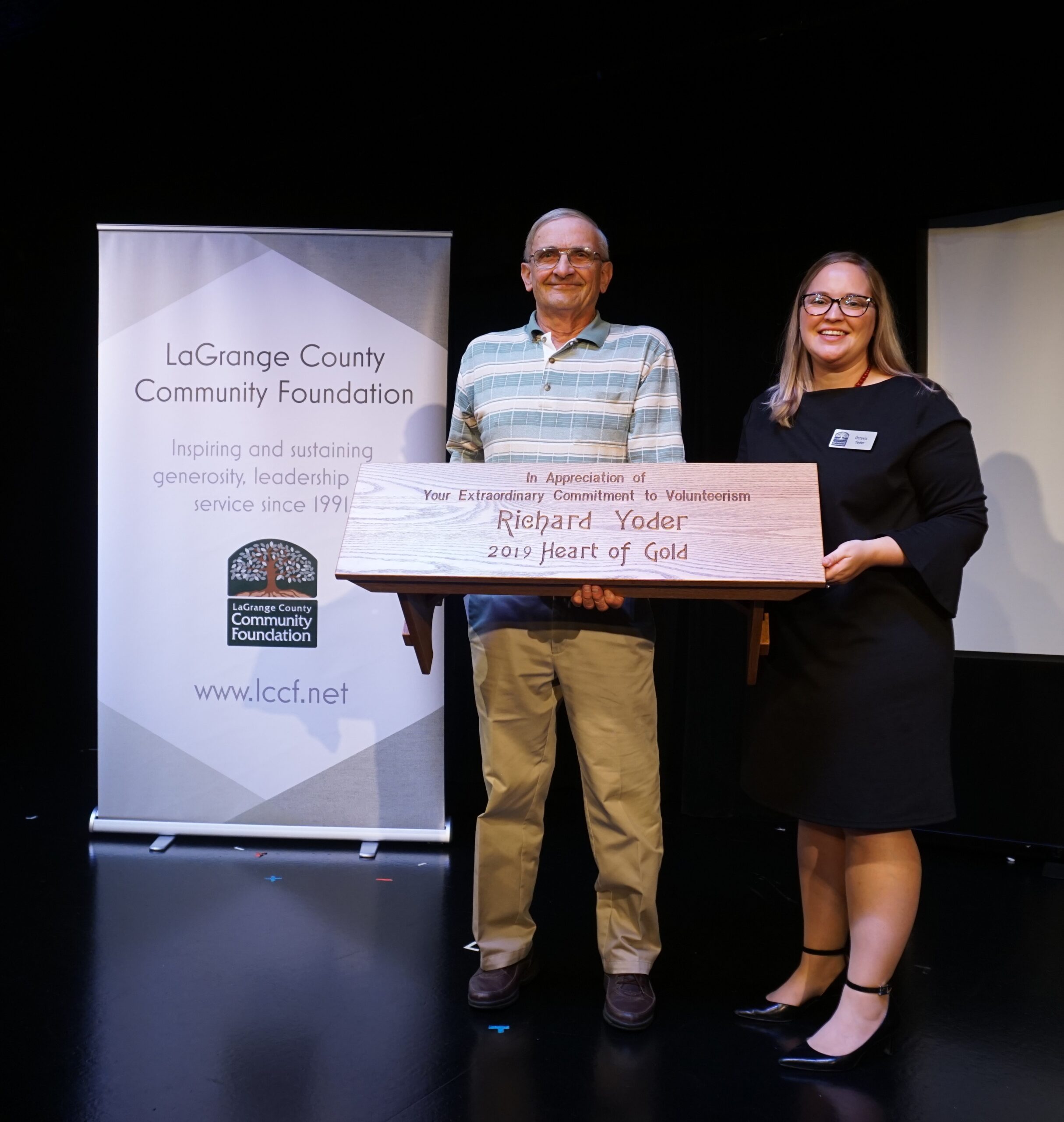 Richard Yoder named 2019 Heart of Gold Recipient