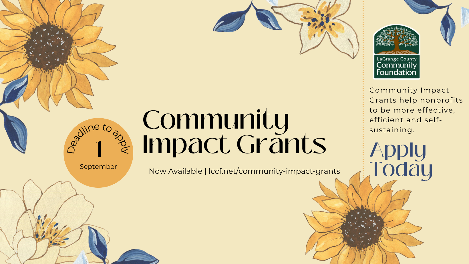 Fall Community Impact Grants Now Available